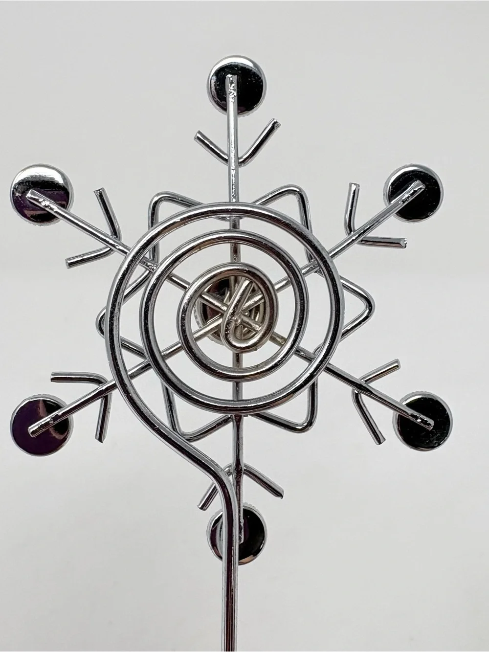Pier 1 Imports Christmas Holiday Silver Snowflake Photo Holders New Set of 3